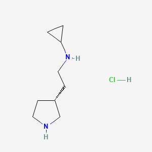 (R)-N-(2-(pyrrolidin-3-yl)ethyl)cyclopropanamine hydrochloride