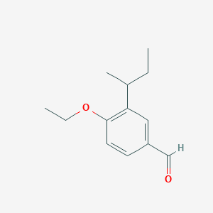 molecular formula C13H18O2 B1395418 3-(Sec-butyl)-4-ethoxybenzaldehyde CAS No. 883514-69-0