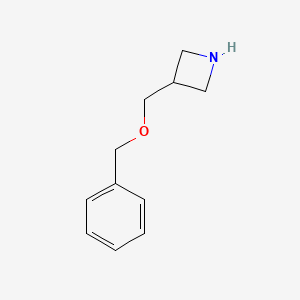 molecular formula C11H15NO B1395421 3-[(Benzyloxy)methyl]azetidine CAS No. 1220038-70-9