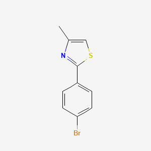 molecular formula C10H8BrNS B1395429 2-(4-溴苯基)-4-甲基-1,3-噻唑 CAS No. 850852-62-9