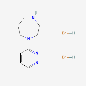 B1395434 1-(Pyridazin-3-yl)-1,4-diazepane dihydrobromide CAS No. 1315365-13-9