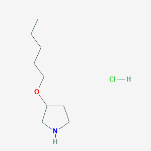 B1395482 3-(Pentyloxy)pyrrolidine hydrochloride CAS No. 1219980-79-6