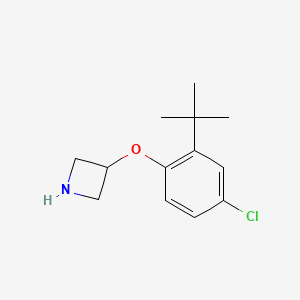 B1395493 3-[2-(Tert-butyl)-4-chlorophenoxy]azetidine CAS No. 1146960-45-3
