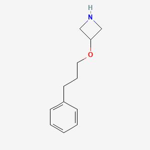 molecular formula C12H17NO B1395502 3-(3-Phenylpropoxy)azetidine CAS No. 1219982-09-8