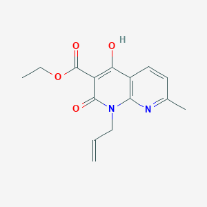 B1395537 Ethyl 1-allyl-4-hydroxy-7-methyl-2-oxo-1,2-dihydro-1,8-naphthyridine-3-carboxylate CAS No. 69407-71-2