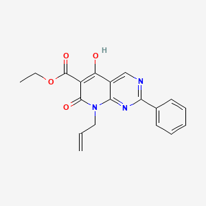 B1395546 Ethyl 8-allyl-5-hydroxy-7-oxo-2-phenyl-7,8-dihydropyrido[2,3-d]pyrimidine-6-carboxylate CAS No. 76360-63-9
