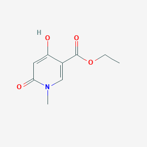 molecular formula C9H11NO4 B1395548 4-羟基-1-甲基-6-氧代-1,6-二氢吡啶-3-羧酸乙酯 CAS No. 853105-37-0