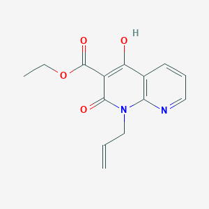 B1395605 Ethyl 1-allyl-4-hydroxy-2-oxo-1,2-dihydro-1,8-naphthyridine-3-carboxylate CAS No. 82360-75-6