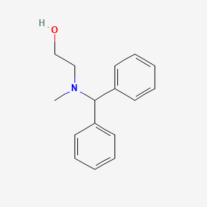 molecular formula C16H19NO B13956157 Ethanol, 2-[(diphenylmethyl)methylamino]- 