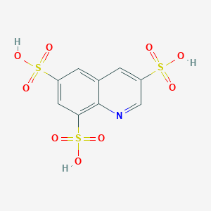 molecular formula C9H7NO9S3 B13956175 3,6,8-Quinolinetrisulfonic acid CAS No. 774143-07-6