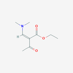 molecular formula C9H15NO3 B13956213 Ethyl (2Z)-2-acetyl-3-(dimethylamino)acrylate 