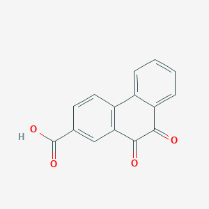 molecular formula C15H8O4 B13956272 9,10-Dioxo-9,10-dihydrophenanthrene-2-carboxylic acid CAS No. 32060-67-6