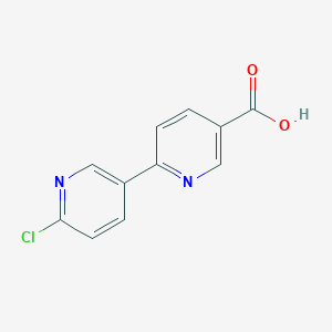 molecular formula C11H7ClN2O2 B13956282 6-(6-Chloropyridin-3-yl)nicotinic acid 