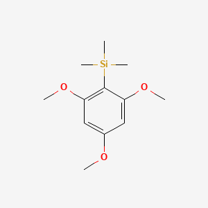 molecular formula C12H20O3Si B13956290 Trimethyl(2,4,6-trimethoxyphenyl)silane CAS No. 36086-05-2