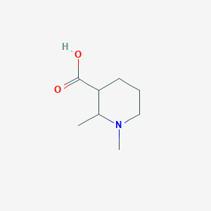 molecular formula C8H15NO2 B13956312 1,2-Dimethylpiperidine-3-carboxylic acid CAS No. 730996-34-6