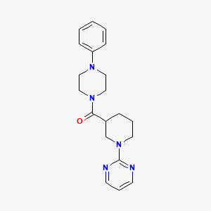 molecular formula C20H25N5O B13956329 (4-Phenylpiperazin-1-yl)[1-(pyrimidin-2-yl)piperidin-3-yl]methanone 