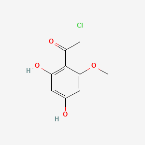 molecular formula C9H9ClO4 B13956389 2-Chloro-1-(2,4-dihydroxy-6-methoxyphenyl)ethanone CAS No. 70651-70-6