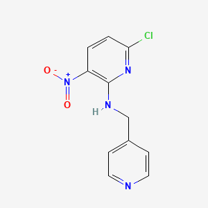 molecular formula C11H9ClN4O2 B13956403 6-chloro-3-nitro-N-(pyridin-4-ylmethyl)pyridin-2-amine CAS No. 1044772-67-9