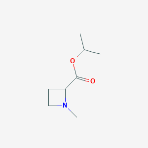 molecular formula C8H15NO2 B13956411 Isopropyl 1-methyl-2-azetidinecarboxylate CAS No. 51764-30-8