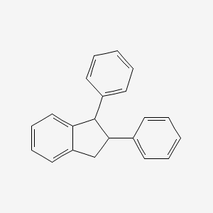 molecular formula C21H18 B13956422 1,2-Diphenylindan CAS No. 34987-62-7