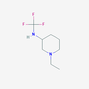 molecular formula C8H15F3N2 B13956453 1-ethyl-N-(trifluoromethyl)piperidin-3-amine 