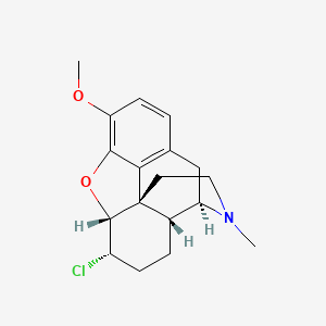 molecular formula C18H22ClNO2 B13956466 Chlorodihydrocodide CAS No. 63690-27-7