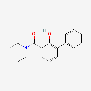 molecular formula C17H19NO2 B13956467 Salicylamide, N,N-diethyl-3-phenyl- CAS No. 63992-45-0