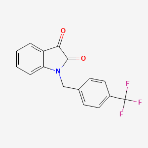 molecular formula C16H10F3NO2 B13956471 1-(4-Trifluoromethylbenzyl)isatin 