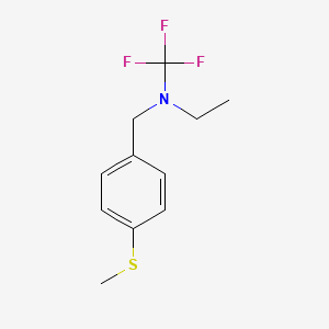 molecular formula C11H14F3NS B13956503 N-(4-(methylthio)benzyl)-N-(trifluoromethyl)ethanamine 