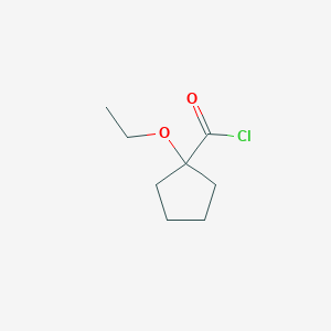 molecular formula C8H13ClO2 B13956520 1-Ethoxycyclopentane-1-carbonyl chloride CAS No. 73555-15-4