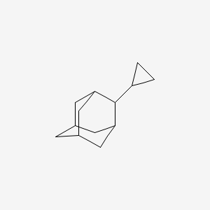 molecular formula C13H20 B13956570 2-Cyclopropyltricyclo[3.3.1.1~3,7~]decane CAS No. 507227-53-4