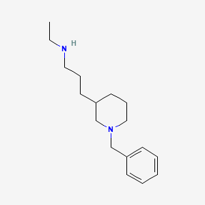 molecular formula C17H28N2 B13956592 3-(1-benzylpiperidin-3-yl)-N-ethylpropan-1-amine 