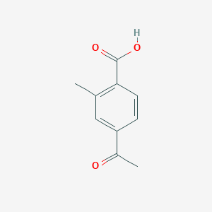 molecular formula C10H10O3 B1395664 4-Acetyl-2-methylbenzoic acid CAS No. 55860-35-0