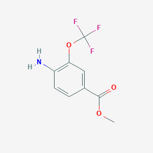 B1395670 Methyl 4-amino-3-(trifluoromethoxy)benzoate CAS No. 457097-93-7