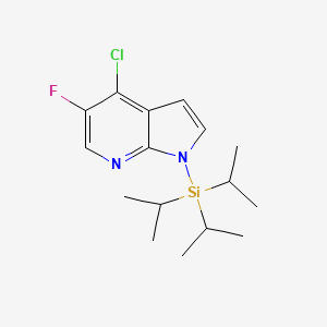 4-chloro-5-fluoro-1-(triisopropylsilyl)-1H-pyrrolo[2,3-b]pyridine