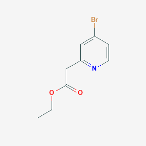 molecular formula C9H10BrNO2 B1395679 乙酸2-(4-溴吡啶-2-基)酯 CAS No. 1060814-91-6