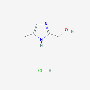 molecular formula C5H9ClN2O B1395702 (5-methyl-1H-imidazol-2-yl)methanol hydrochloride CAS No. 1923088-49-6