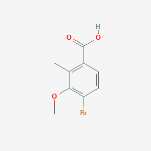 molecular formula C9H9BrO3 B1395710 4-溴-3-甲氧基-2-甲基苯甲酸 CAS No. 1154060-65-7