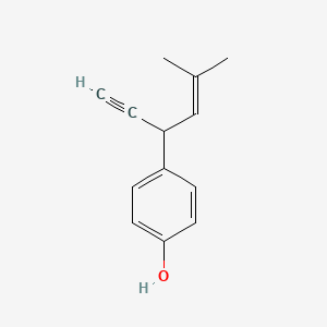 B13957161 alpha-(2,2-Dimethylvinyl)-alpha-ethynyl-p-cresol CAS No. 63141-79-7