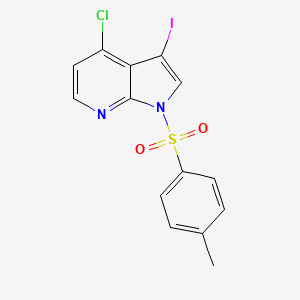 molecular formula C14H10ClIN2O2S B1395718 N-Tosyl-4-chloro-3-iodo-7-azaindole CAS No. 869335-20-6