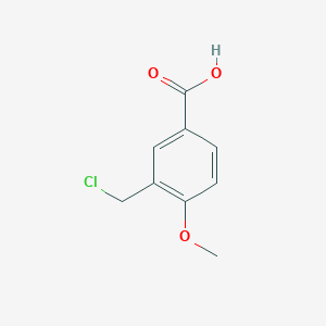 molecular formula C9H9ClO3 B1395728 3-(Chloromethyl)-4-methoxybenzoic acid CAS No. 77670-42-9
