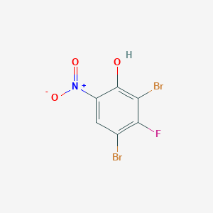 molecular formula C6H2Br2FNO3 B1395729 2,4-Dibromo-3-fluoro-6-nitrophenol CAS No. 2924-30-3
