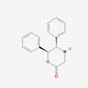 molecular formula C16H15NO2 B1395734 (5S,6S)-5,6-二苯基吗啉-2-酮 CAS No. 1391544-79-8