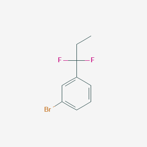 molecular formula C9H9BrF2 B1395741 1-Bromo-3-(1,1-difluoropropyl)benzene CAS No. 1204295-68-0