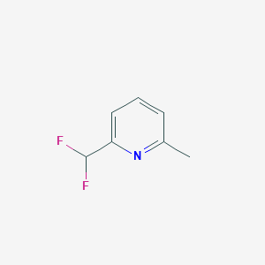 molecular formula C7H7F2N B1395744 2-(二氟甲基)-6-甲基吡啶 CAS No. 1029691-30-2
