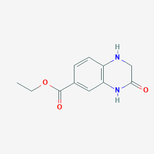 molecular formula C11H12N2O3 B1395746 3-氧代-1,2,3,4-四氢喹喔啉-6-羧酸乙酯 CAS No. 1353500-82-9