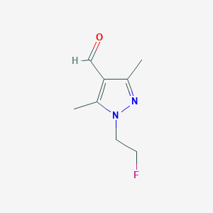 B1395747 1-(2-fluoroethyl)-3,5-dimethyl-1H-pyrazole-4-carbaldehyde CAS No. 877133-12-5