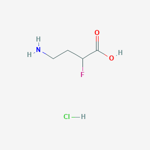 molecular formula C4H9ClFNO2 B1395749 4-氨基-2-氟丁酸盐酸盐 CAS No. 26437-22-9