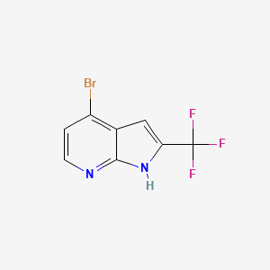 B1395751 4-bromo-2-(trifluoromethyl)-1H-pyrrolo[2,3-b]pyridine CAS No. 1256818-71-9