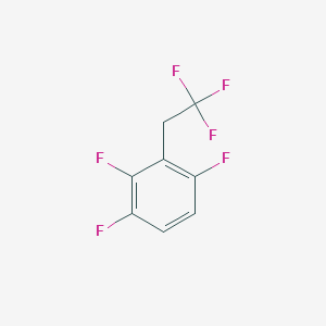 B1395755 1,2,4-Trifluoro-3-(2,2,2-trifluoroethyl)benzene CAS No. 1262412-96-3